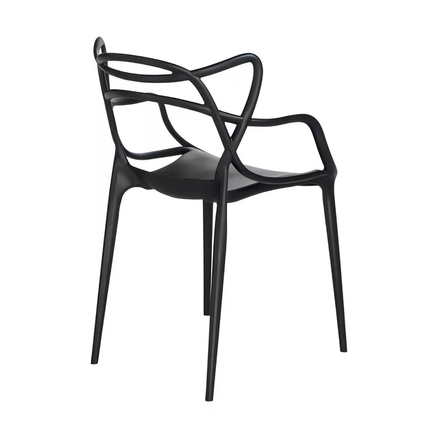 Silla Plástica Sidney Negra