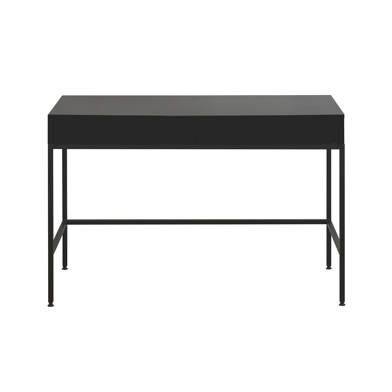 Escritorio Con Cajones Metálico Negro