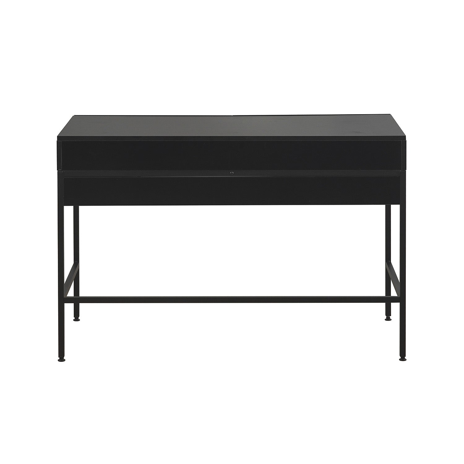 Escritorio Con Cajones Metálico Negro