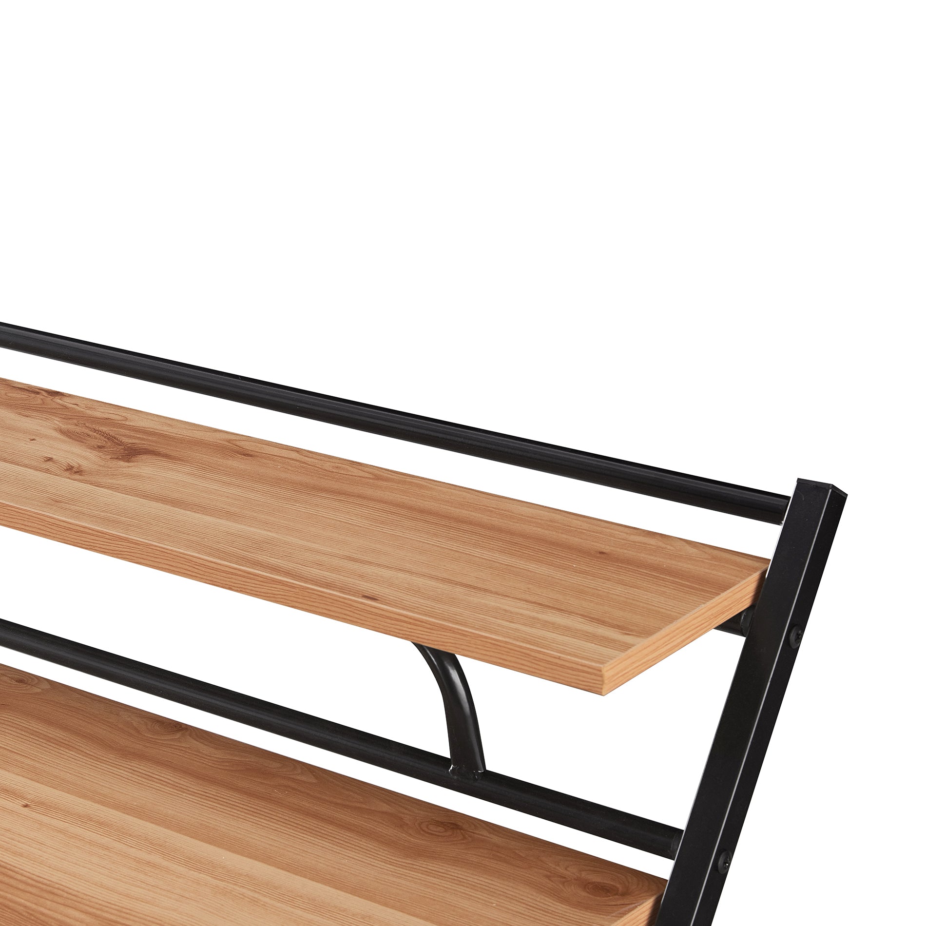 Escritorio Plegable Tripoli con Repisa Negro