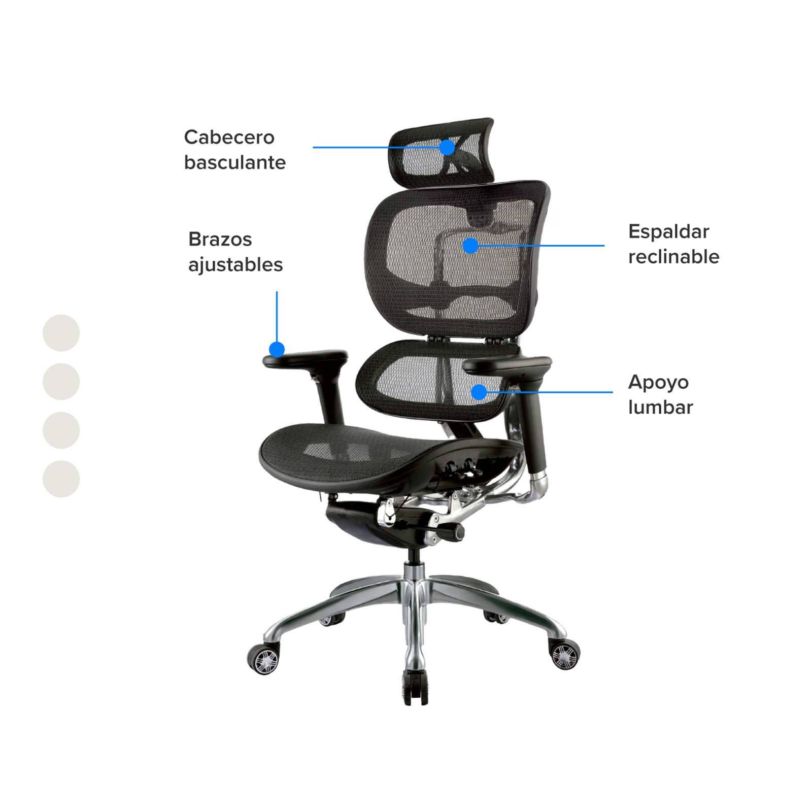 Silla de Oficina Presidente Ergohuman Lujo