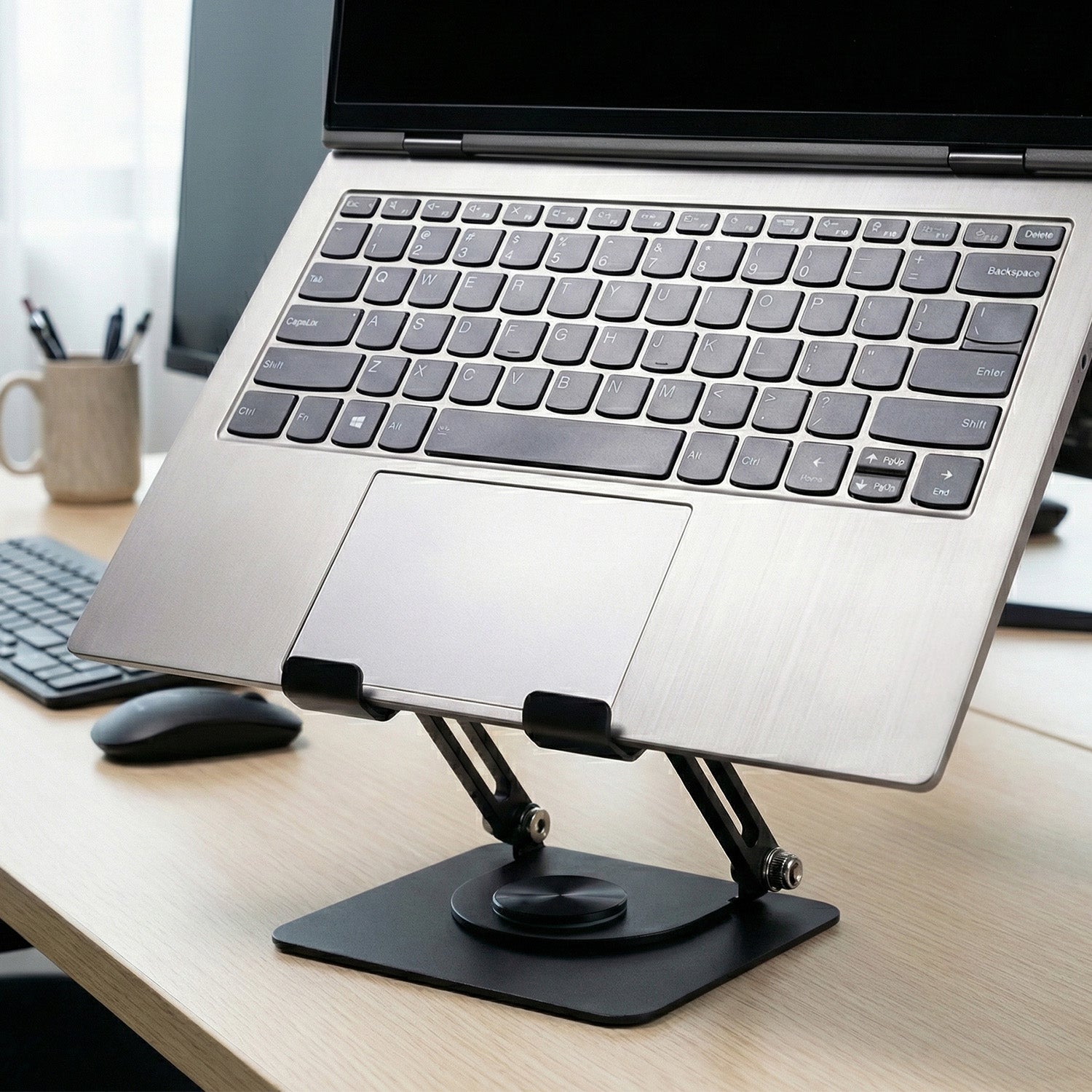 Base Soporte Para Portátil Metálico Negro