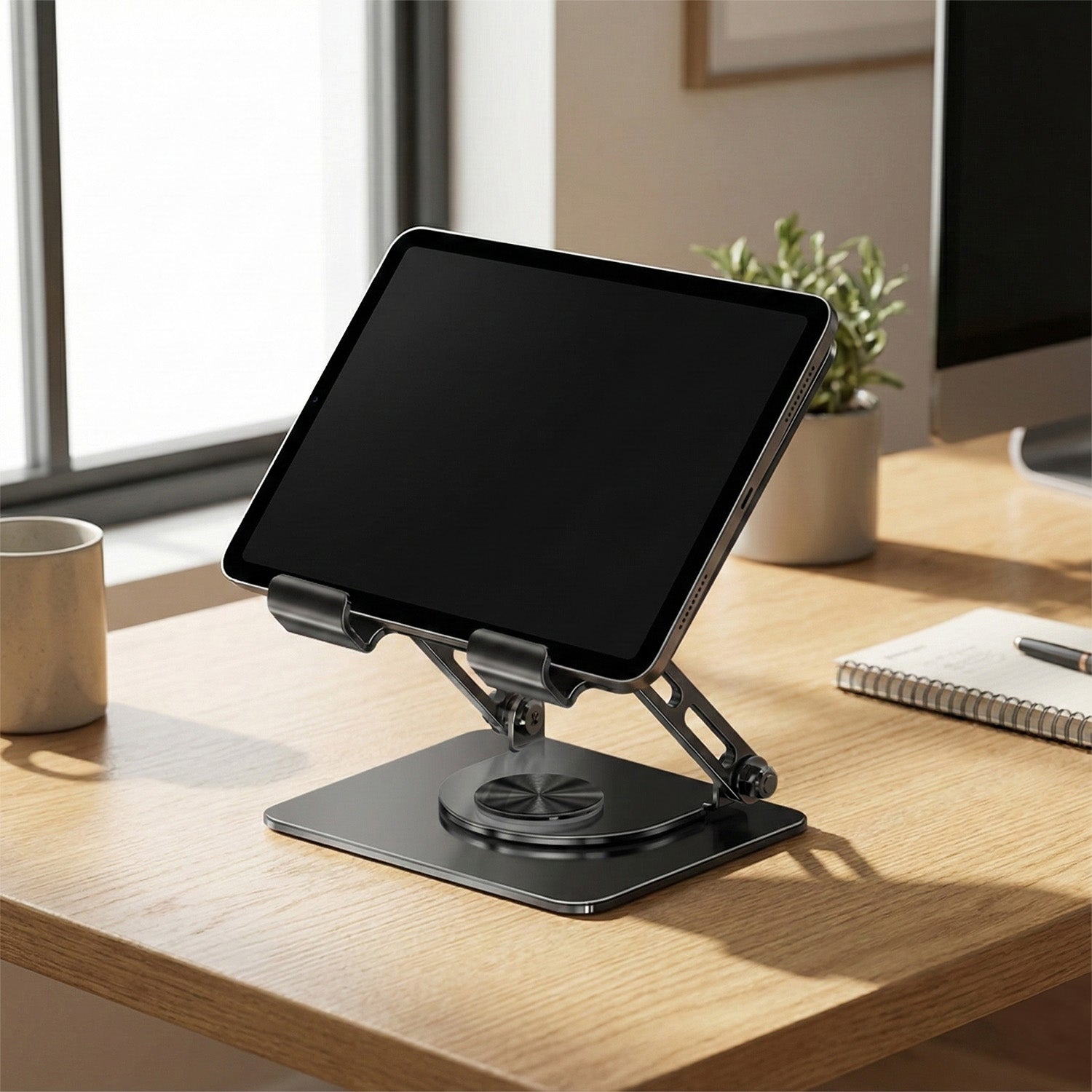 Base Soporte Para Portátil Metálico Negro