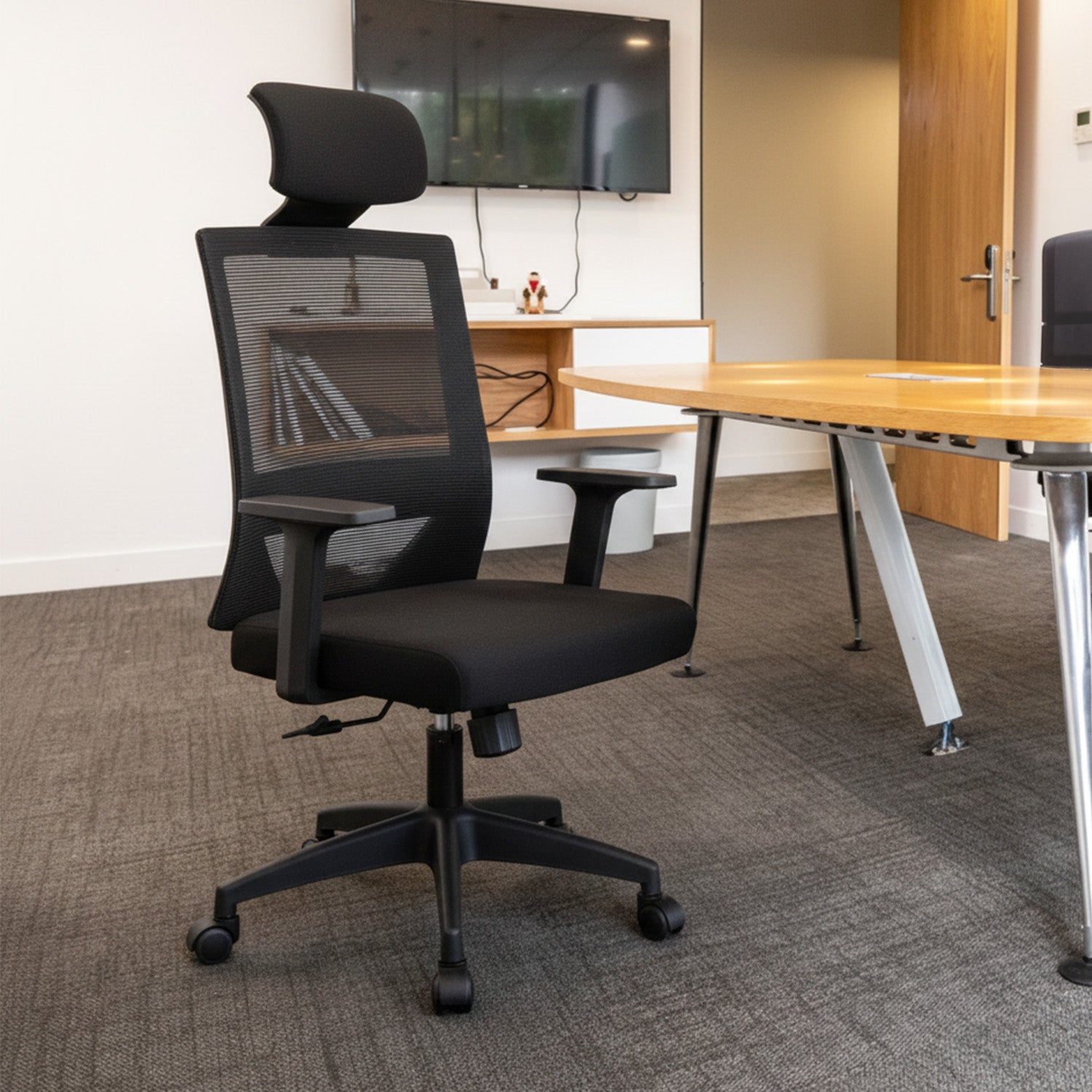 Silla de Oficina Presidente Axton Negra