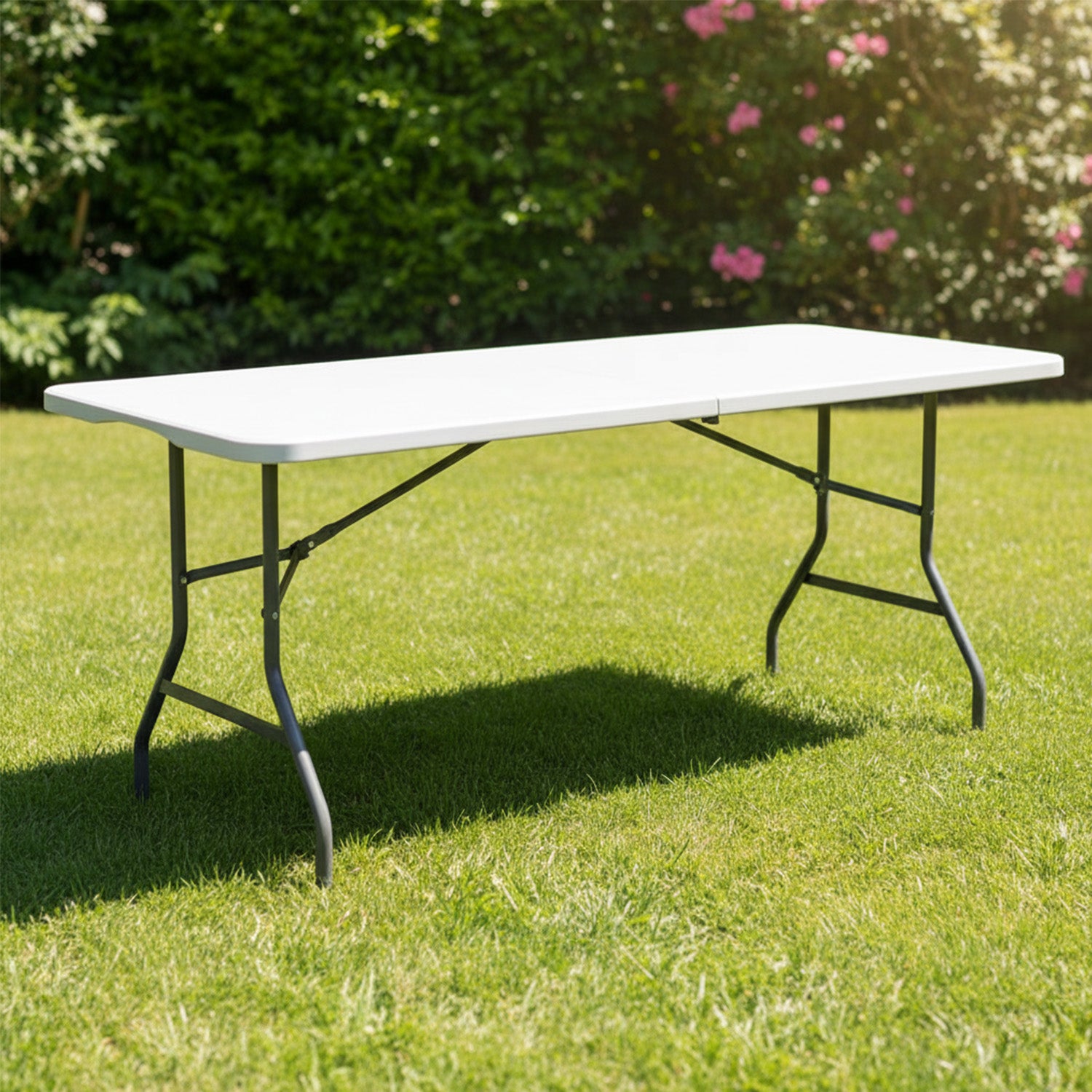 Mesa Plegable Plástica Eco Tipo Portafolio de 180 cm