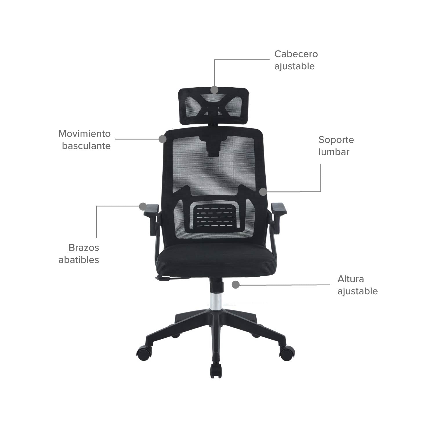 Silla de Oficina Presidente Doha Basculante