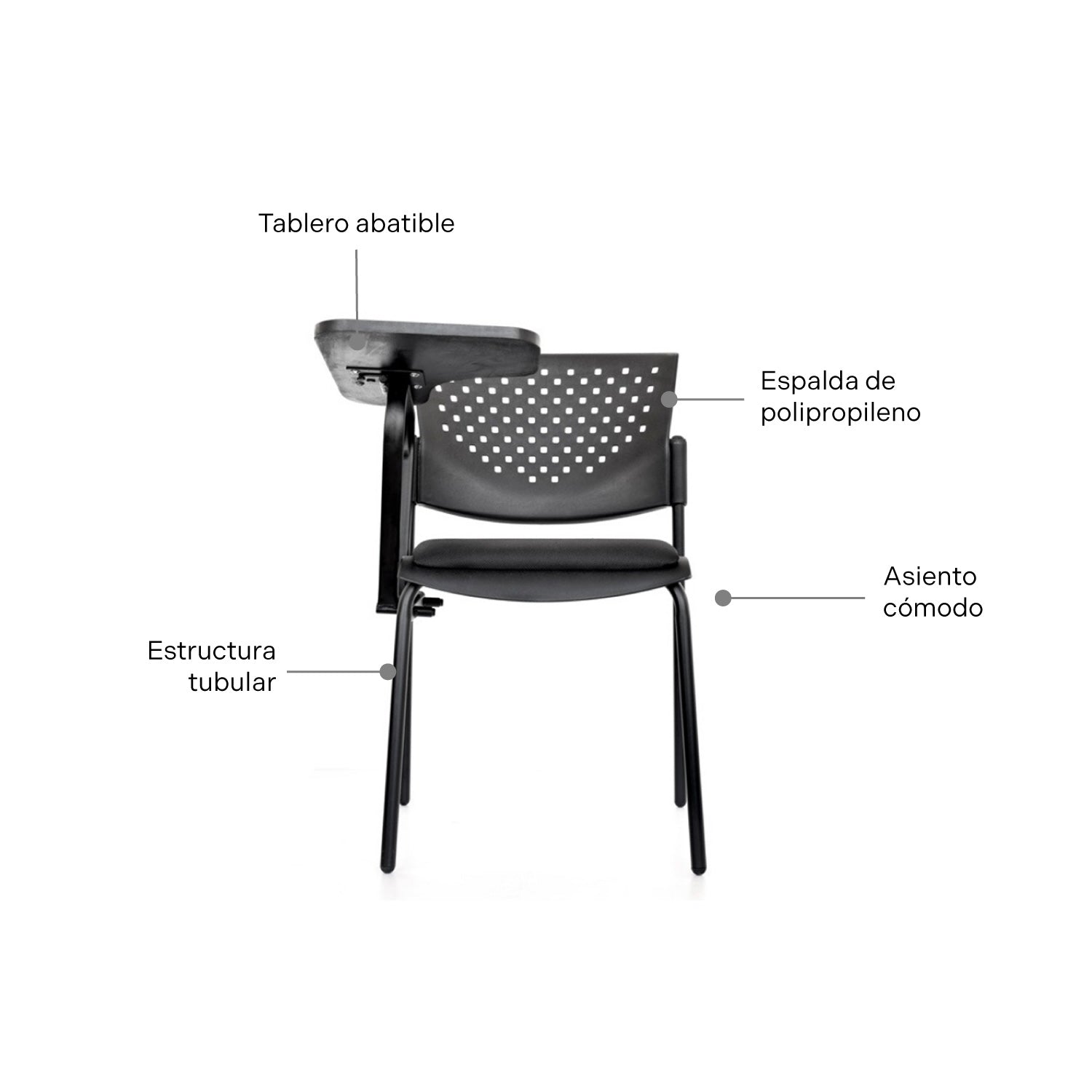 Silla Universitaria Butterfly
