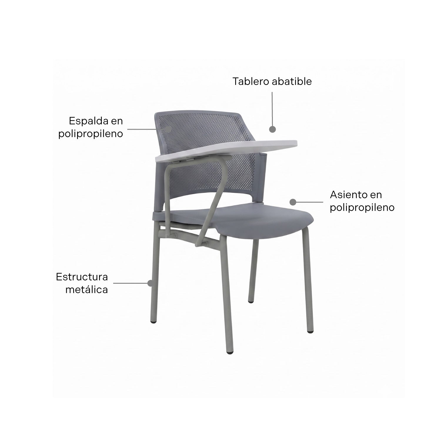 Silla Universitaria Zyle