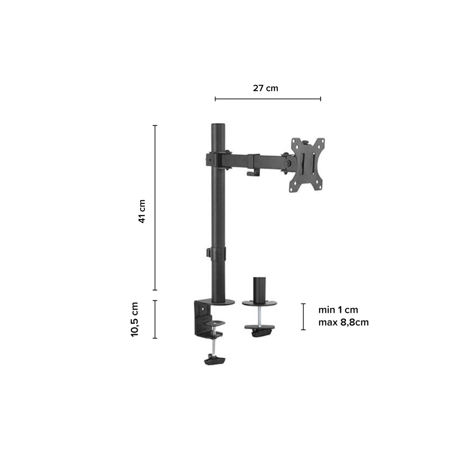 Soporte Brazo Monitor Sencillo hasta 32"